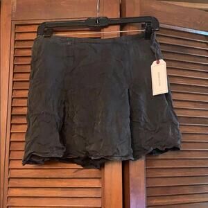 Black/Gray Women's Skirt with Flared Hem